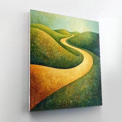 Nandalal Bose Inspired Tranquil Pathways  Painting Number Kit