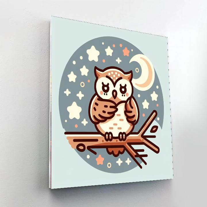 Clever Owls Paint By Numbers Art