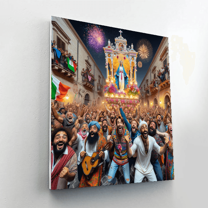 Festa Della Madonna Bruna - Italy Number Painting