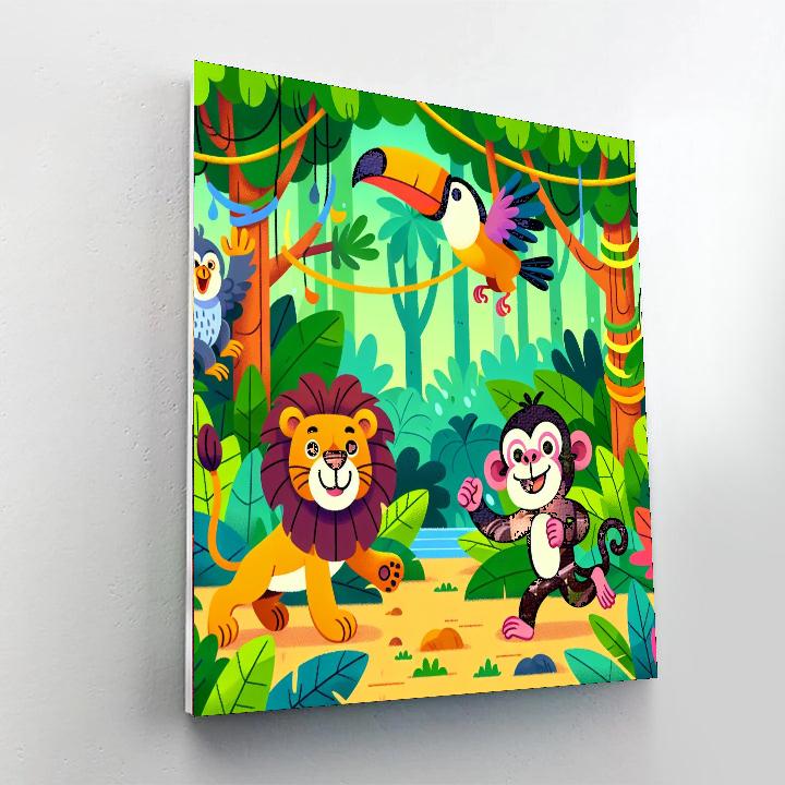 Magical Jungle Safari Paint By Numbers