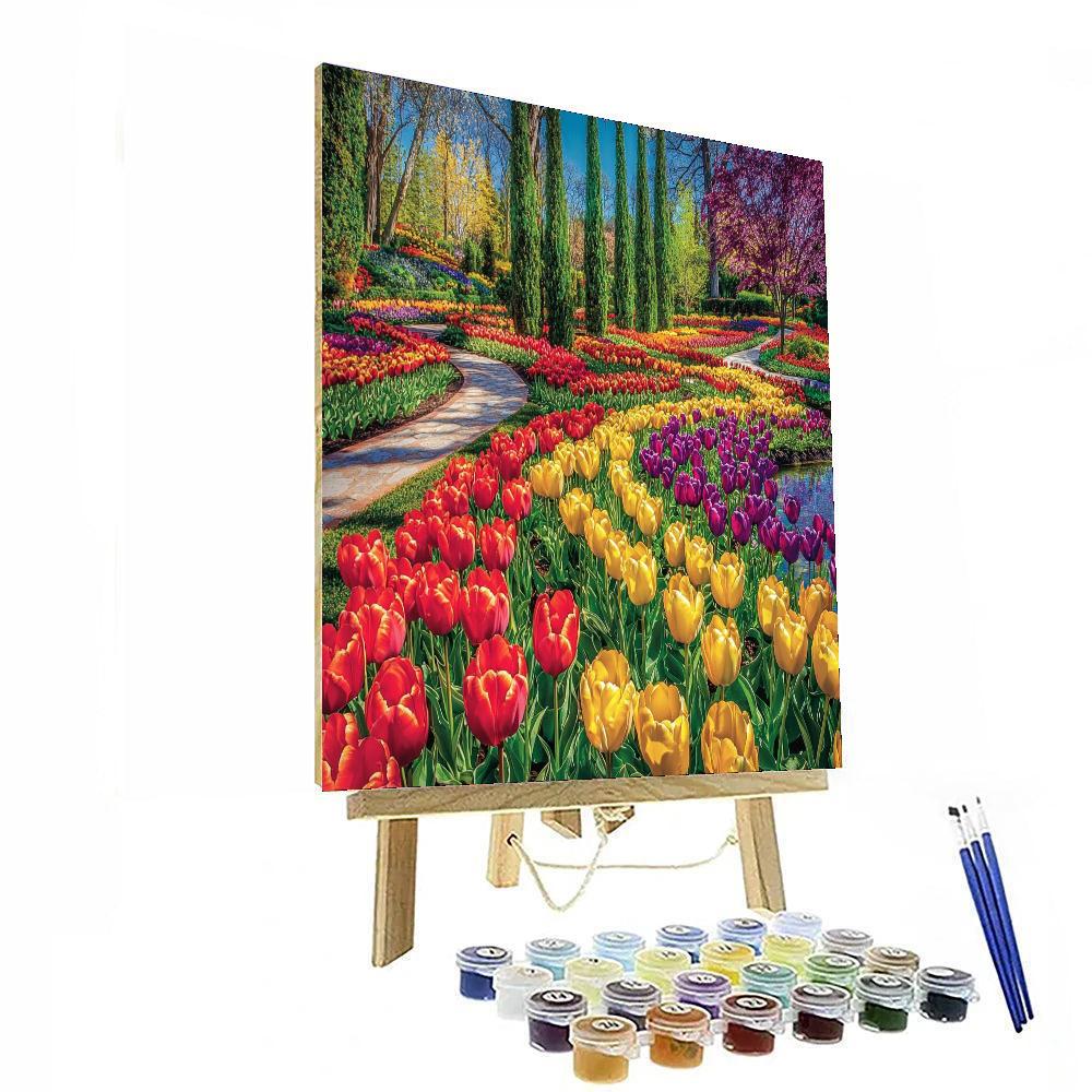 Keukenhof Gardens - Lisse Paint By Color