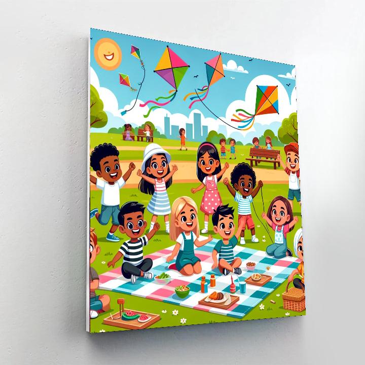 Fun In The Park Painting Number Kit