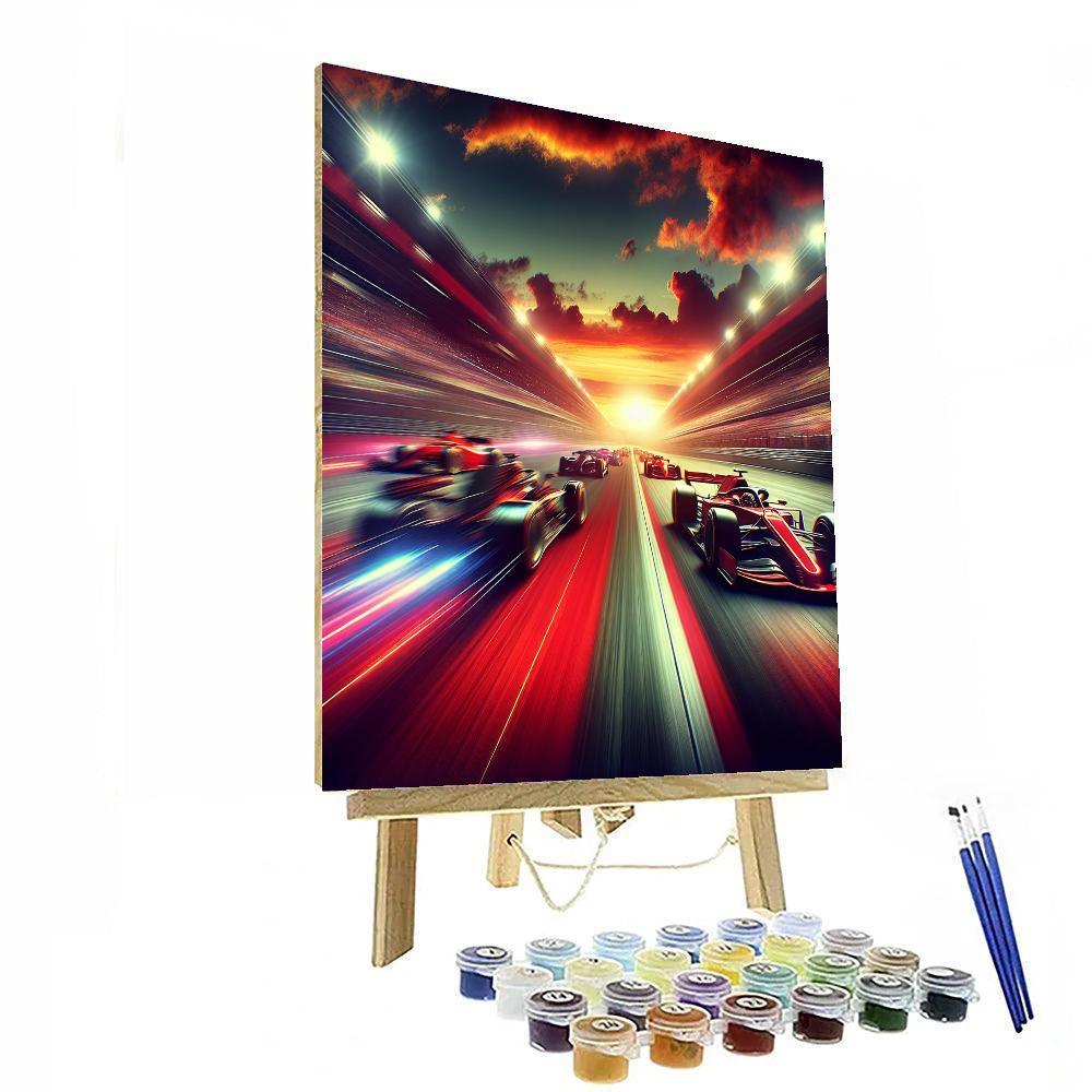 Racing Thrills Painting By Numbers Kit
