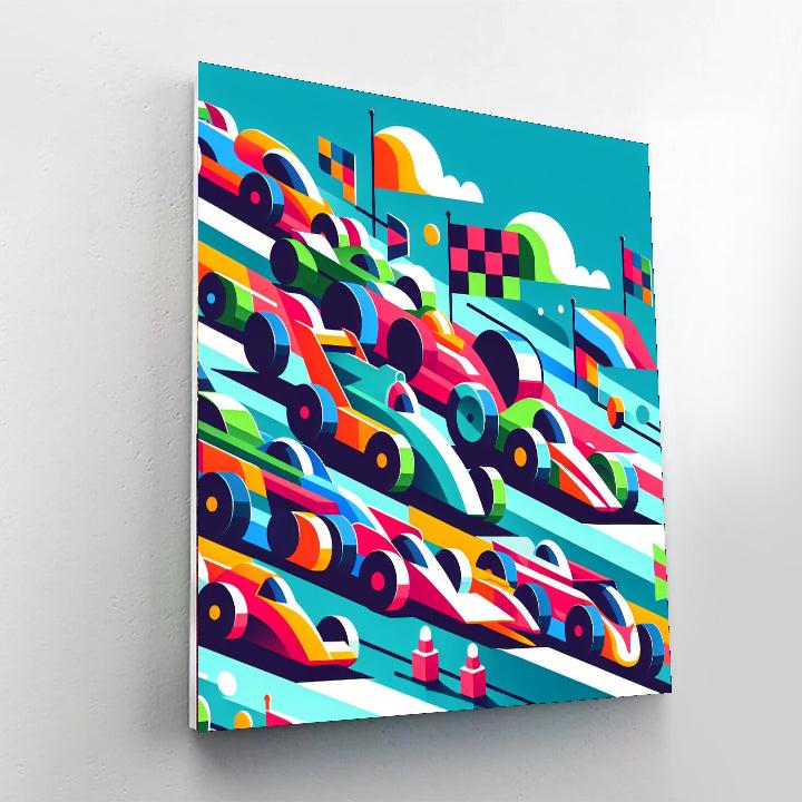 Rambunctious Racers Numbered Painting Kits