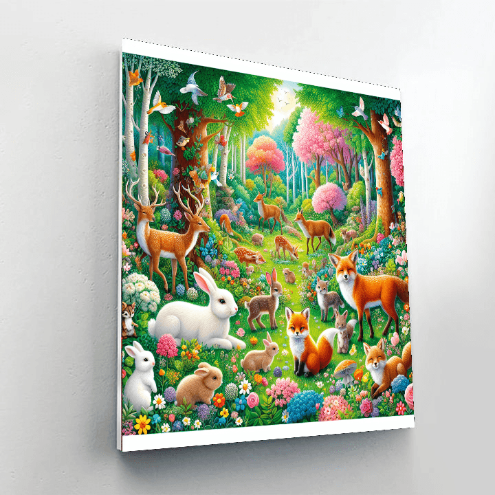 Whimsical Woodland Adventures Painting Number Kit