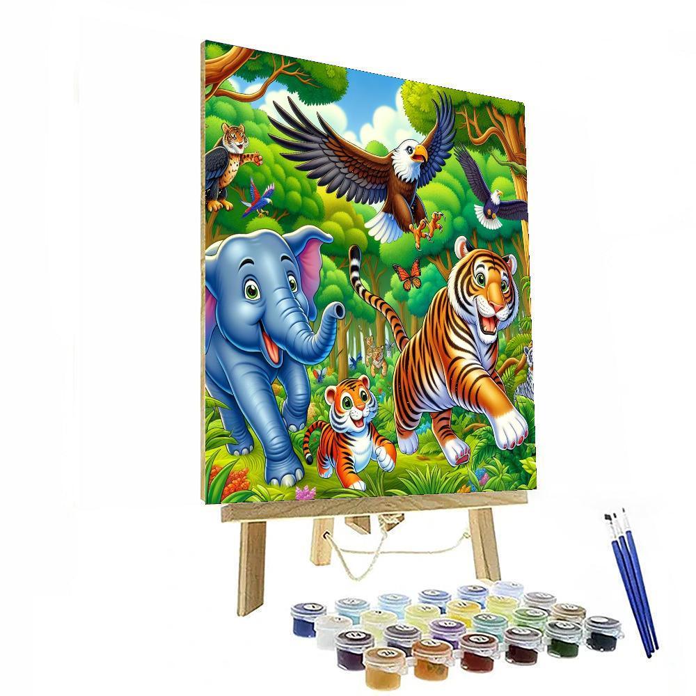 Adventurous Wildlife Journey Numbered Painting Kits
