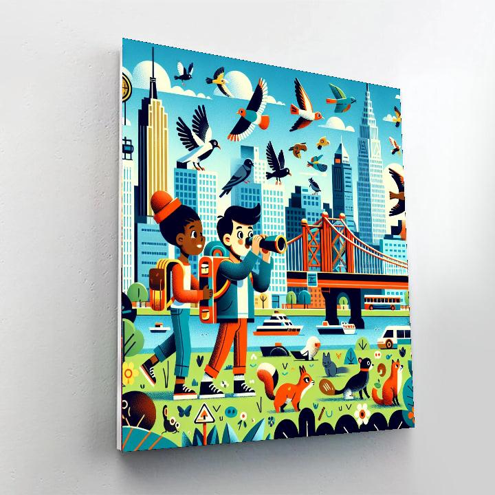 Urban Safari Adventure DIY Paint By Numbers