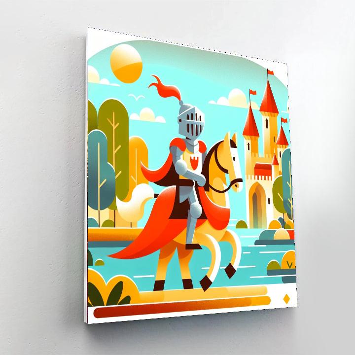 Knight's Royal Adventure Painting Number Kit