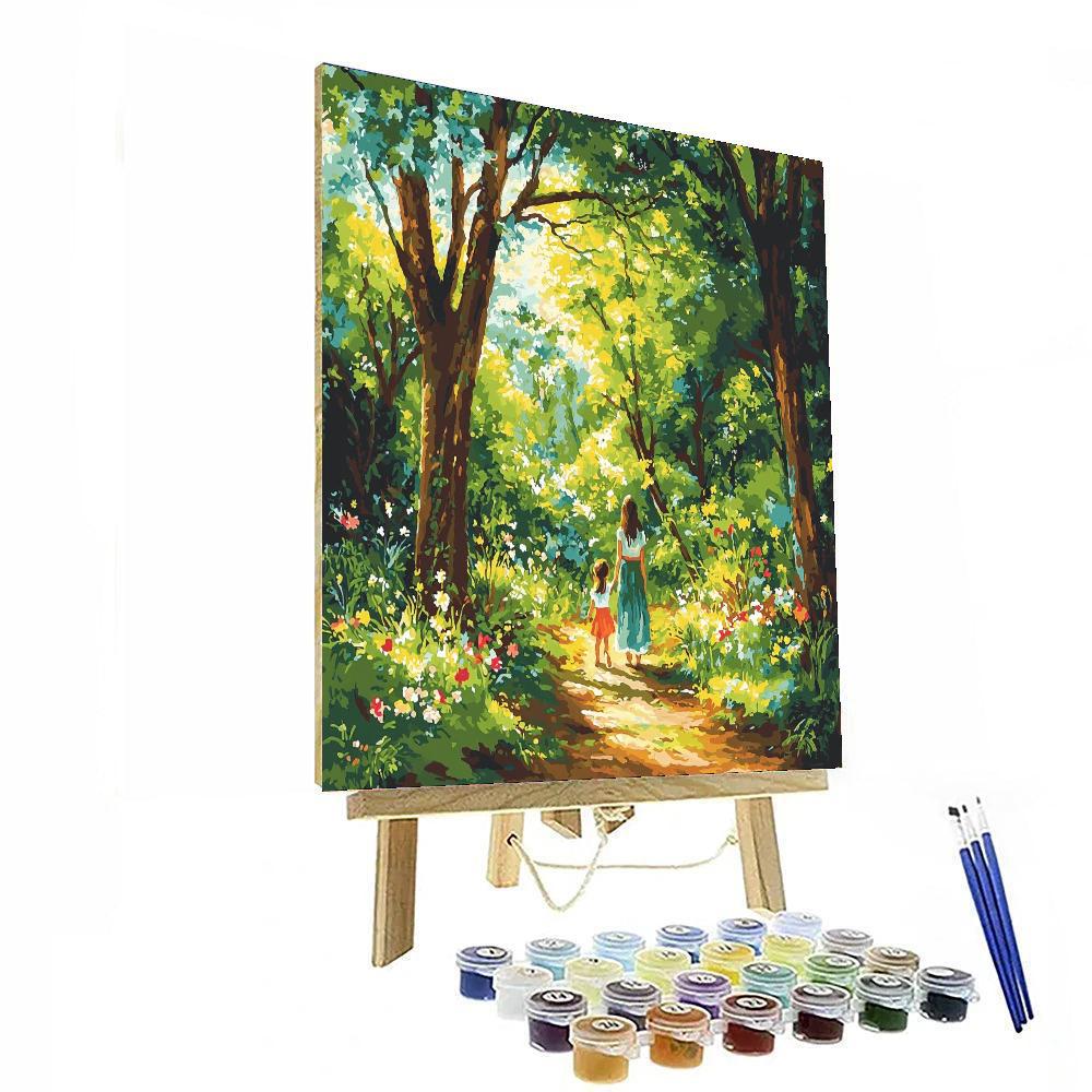 Nature's Little Explorer Number Painting