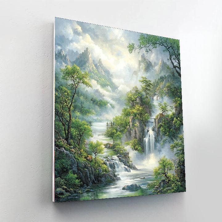 Zhao Mengfu Inspired Threads Of Connection  Paint By Color