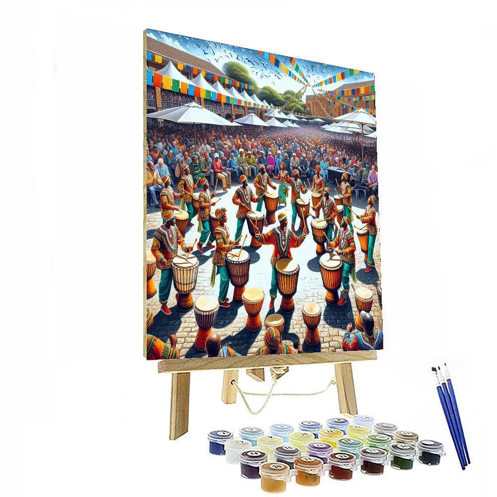 Festival Of The Drums - South Africa Paint By Number