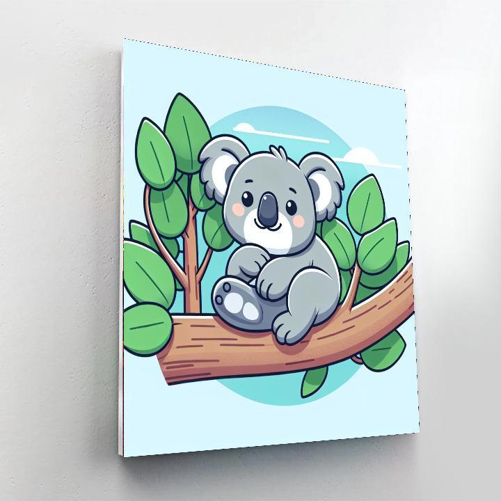 Snuggly Koala Paint By Numbers