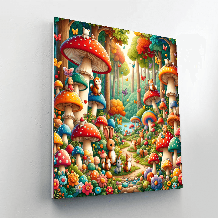 Enchanting Mushroom Forest Paint By Numbers Kits