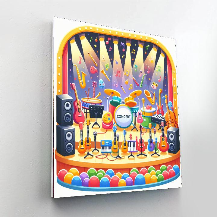 Musical Instruments Concert Paint By Number