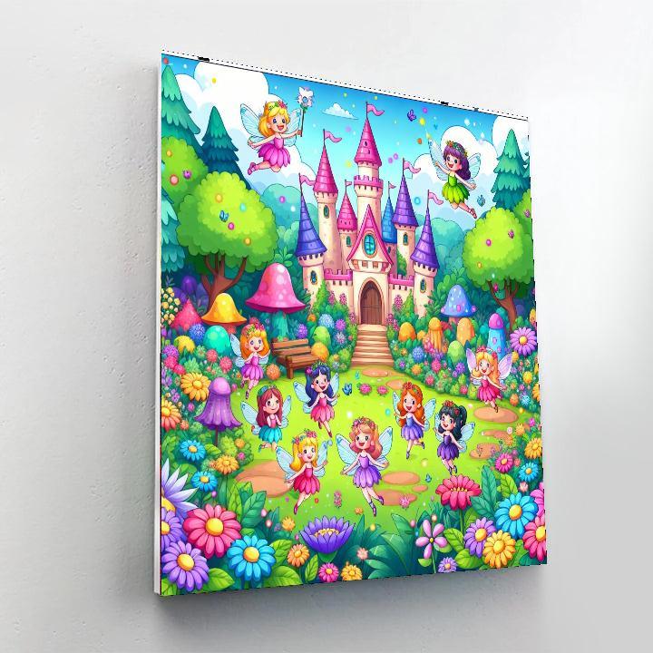 Charming Fairytale Land Paint By Numbers Art