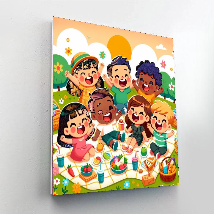 Sunny Picnic Paradise Paint By Number