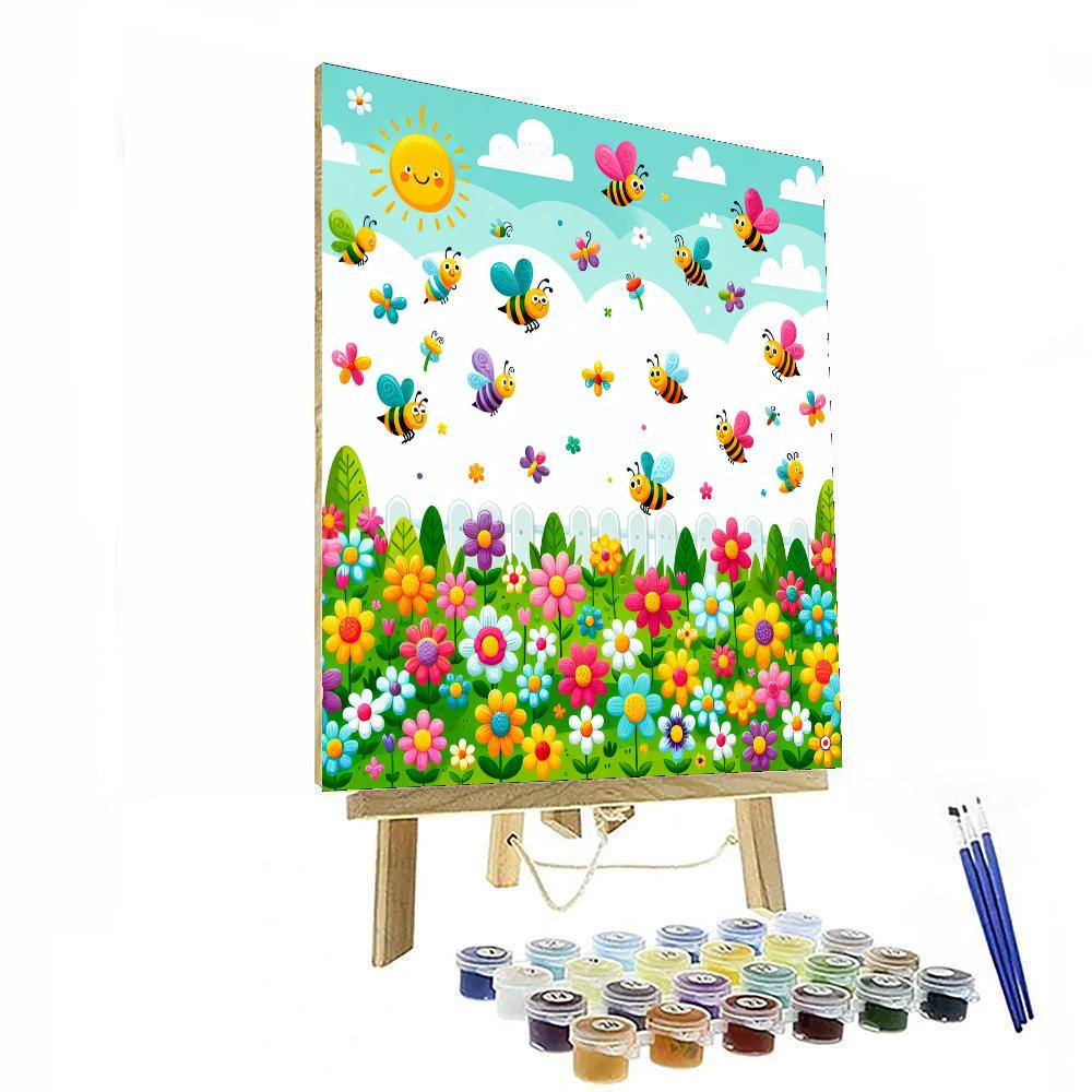 Vibrant Garden Fiesta Paint By Numbers Art