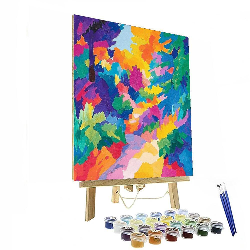 Paul Cézanne Inspired Abstract Rhythm Of Nature  Paint By Color