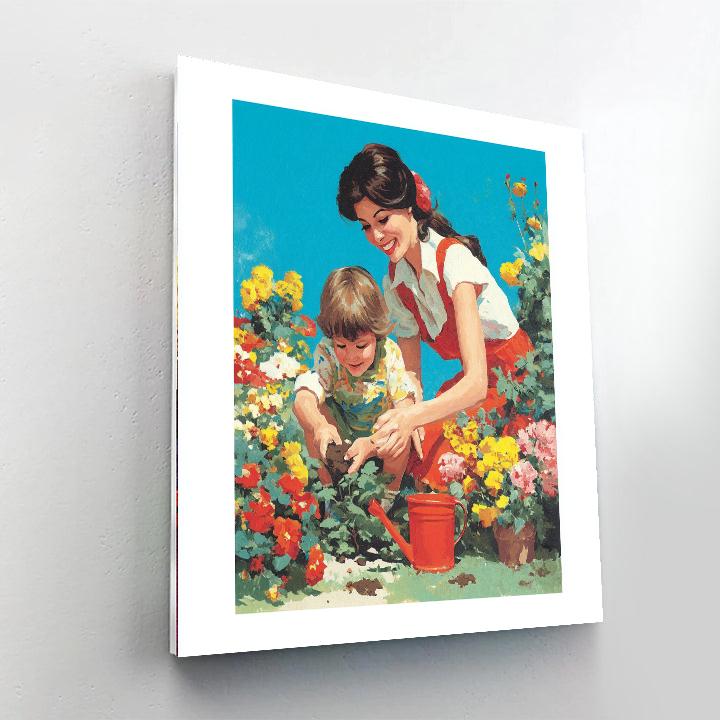 A Garden Of Mother's Love Painting Number Kit