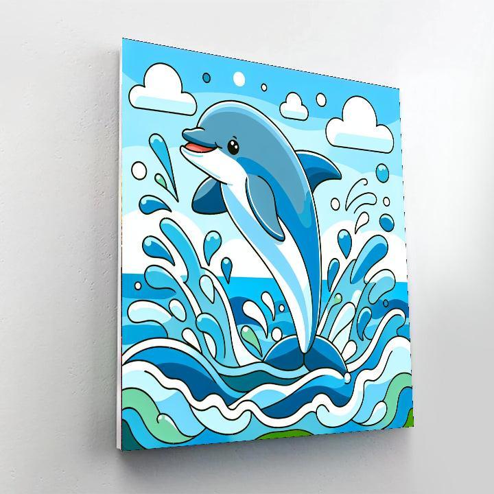 Jolly Dolphin Adventure Number Painting