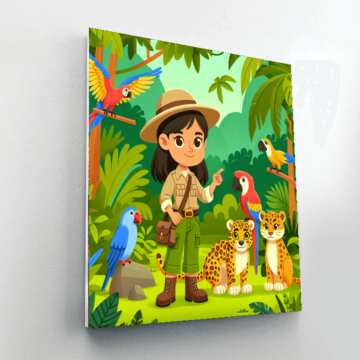 Jungle Animal Expedition Paint By Number