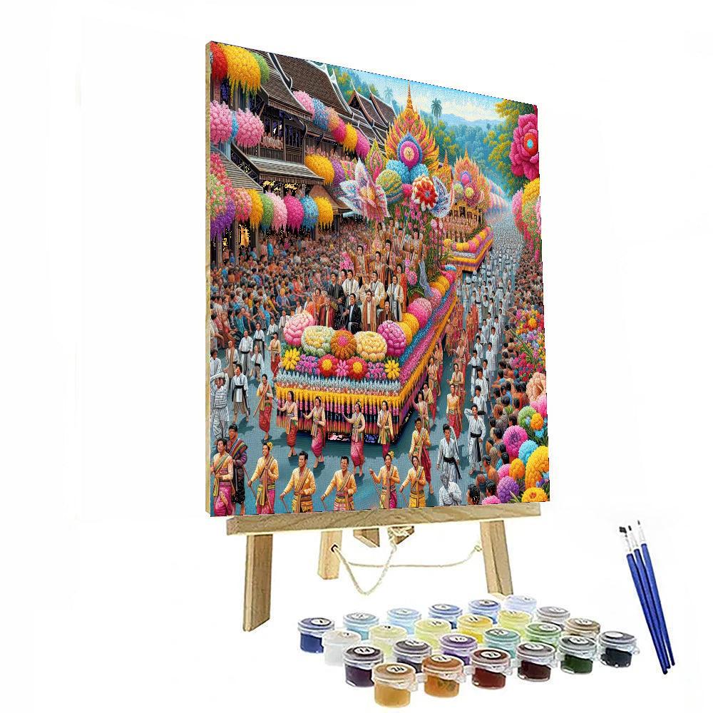 Chiang Mai Flower Festival - Thailand Painting Number Kit