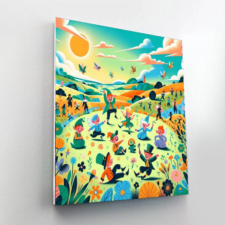 Magic Meadow Mischief Paint By Numbers Art