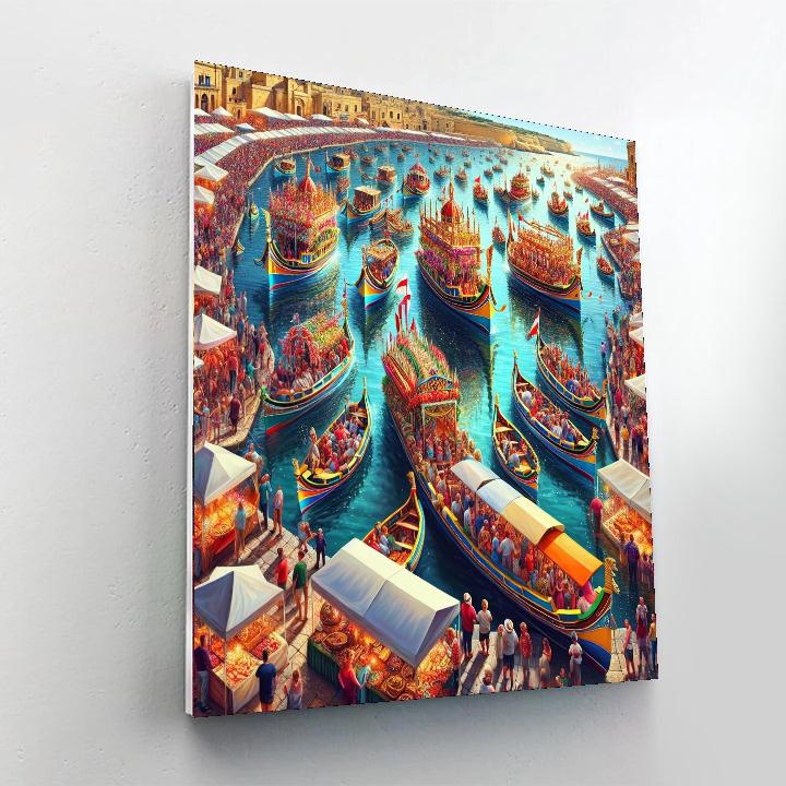 Luzzu Festival - Malta Painting Number Kit