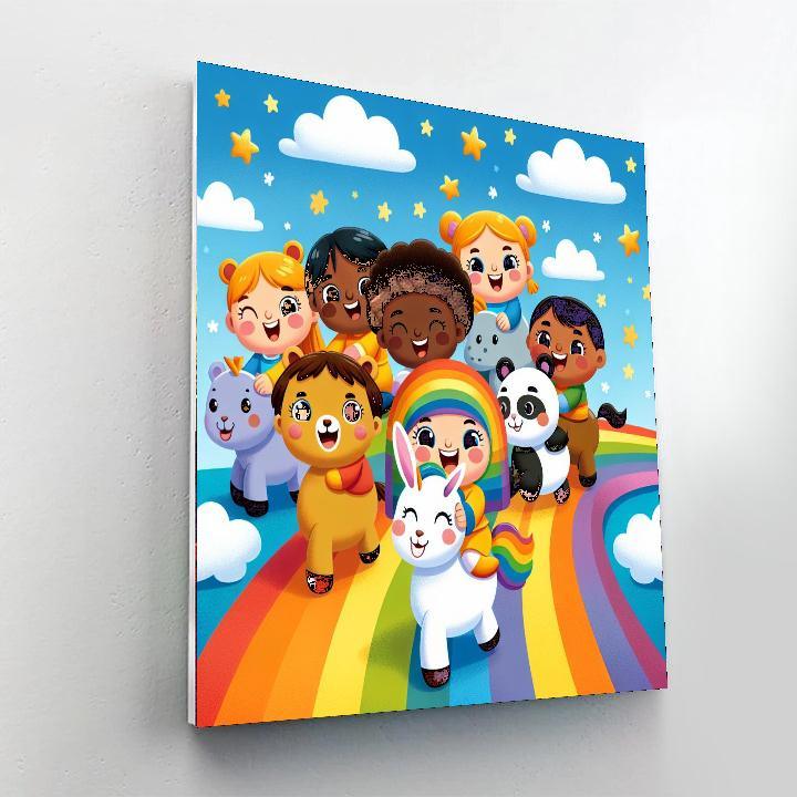 Rainbow Road Adventure Paint By Numbers