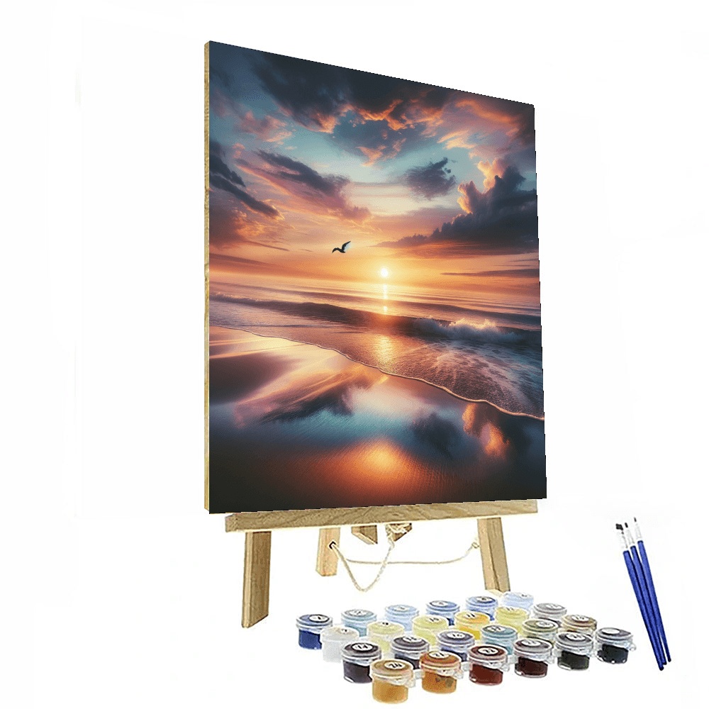 Sunset Serenity at the Beach - DIY Painting By Numbers Kit – Artistry Rack