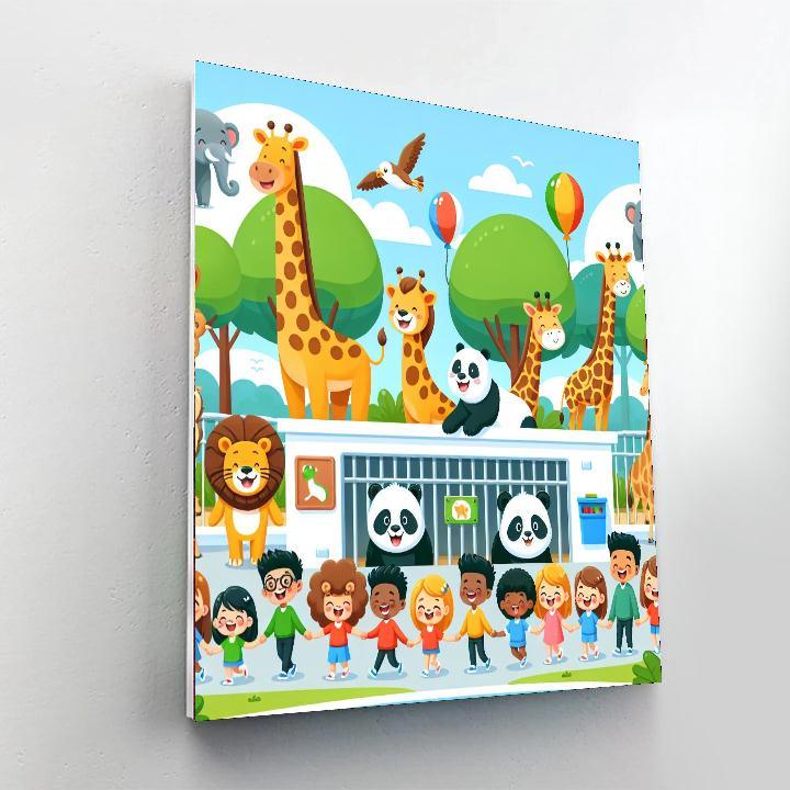 Cuddly Zoo Adventures Paint By Number