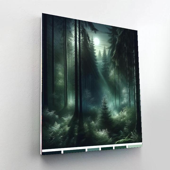 Ethereal Moonlit Woodland Paint By Number