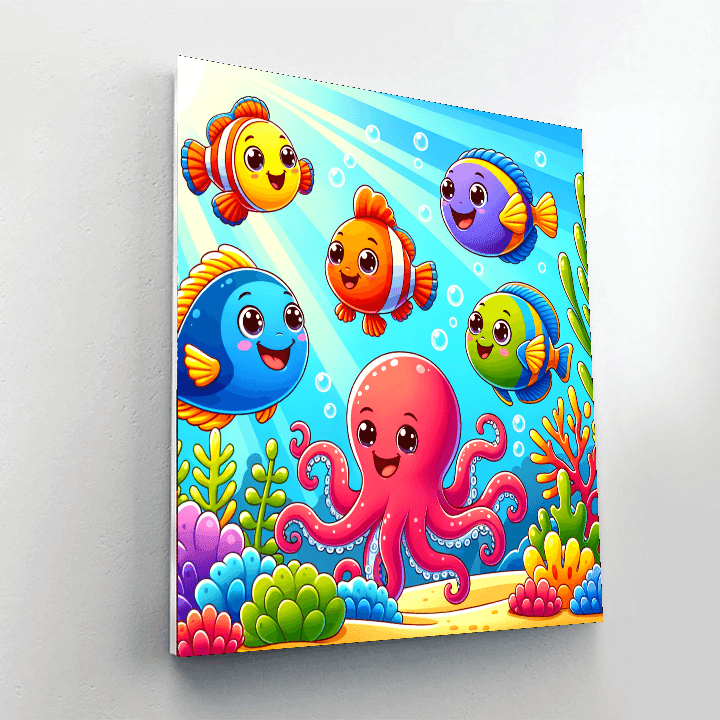 Underwater Quest DIY Paint By Numbers