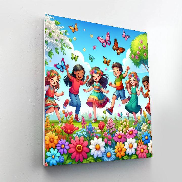 Vibrant Spring Adventure Number Painting