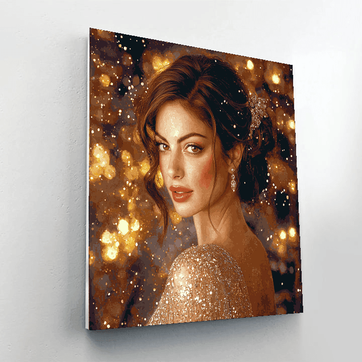 Anne Hathaway: The Elegant Enchantress Of Storytelling Painting Number Kit