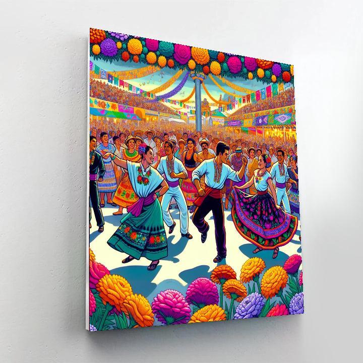 Guelaguetza Festival DIY Paint By Numbers