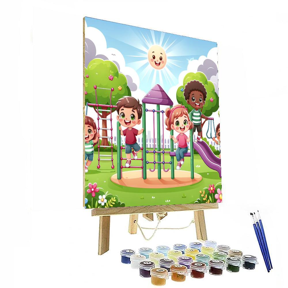 Whimsical Playground Adventure Paint By Number