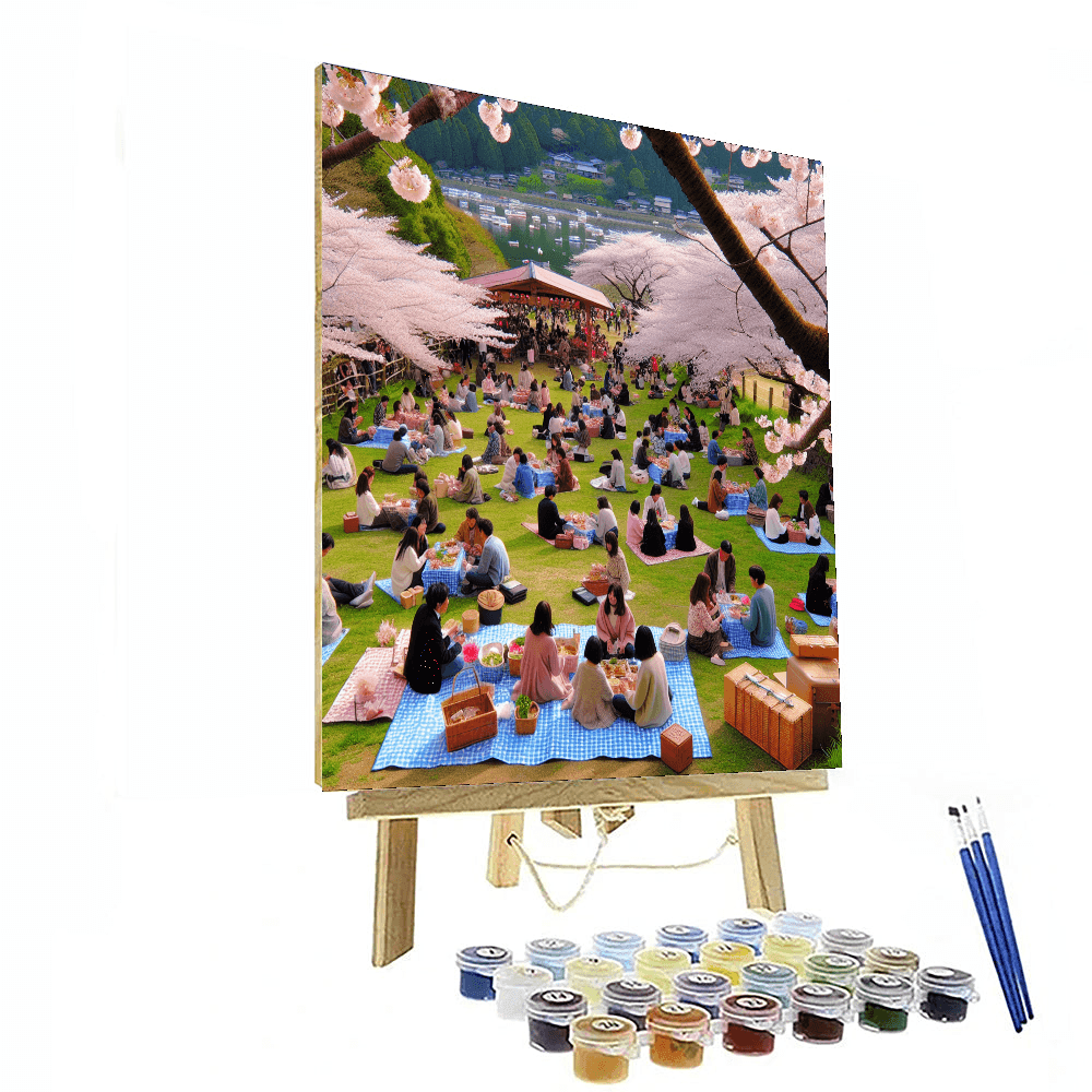 Ohanami Festival Number Painting