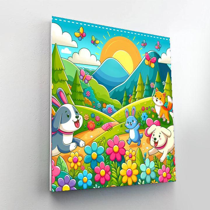 Whimsical Pet Adventure Paint By Number