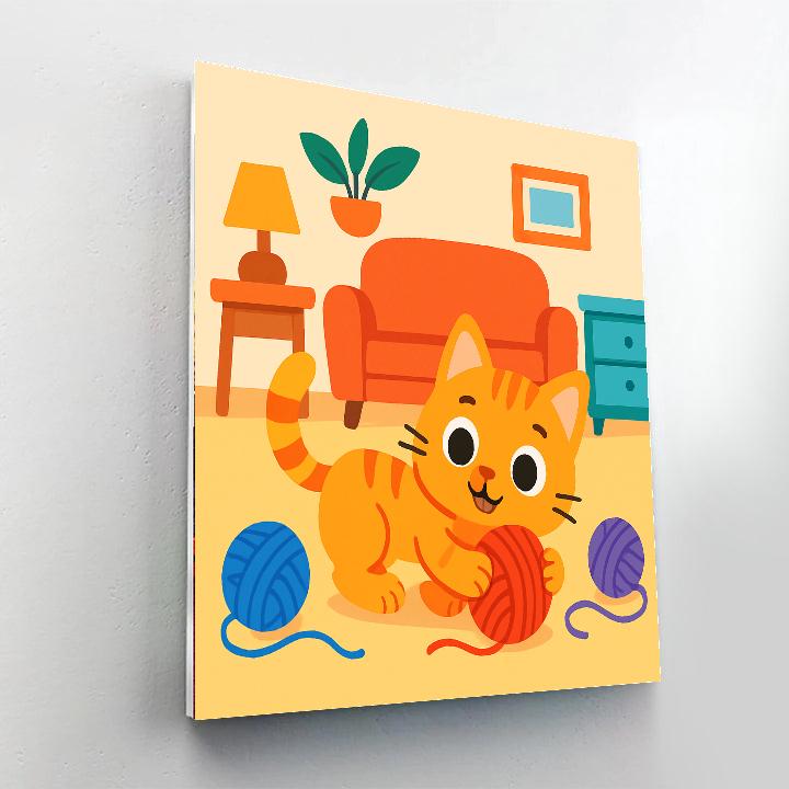 Cuddly Cat Kingdom Numbered Painting Kits