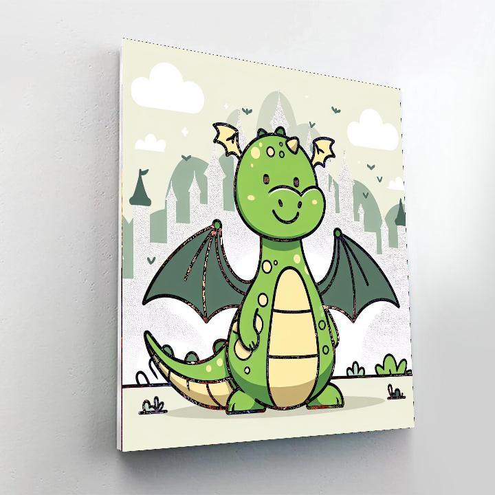 Mystical Dragon's Tale Painting By Numbers Kit