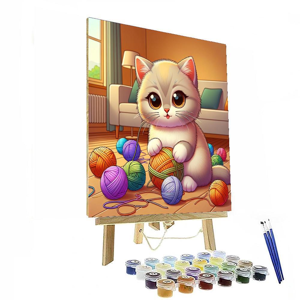 Fuzzy Feline Numbered Painting Kits
