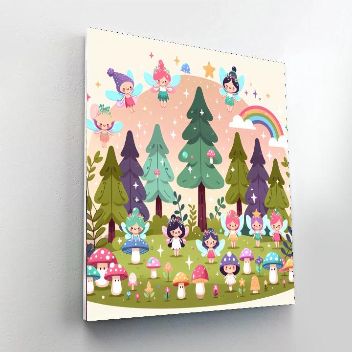 Fantastic Fairyland Forest Paint By Numbers Art