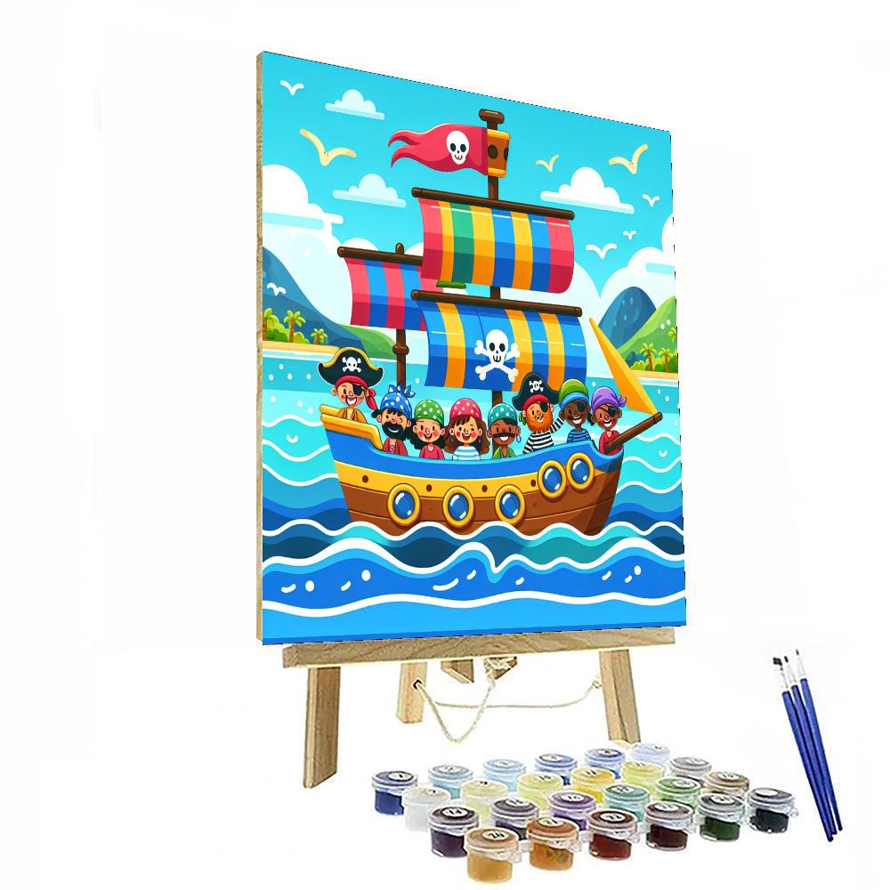 Ocean Pirate Treasure Hunt Paint By Number