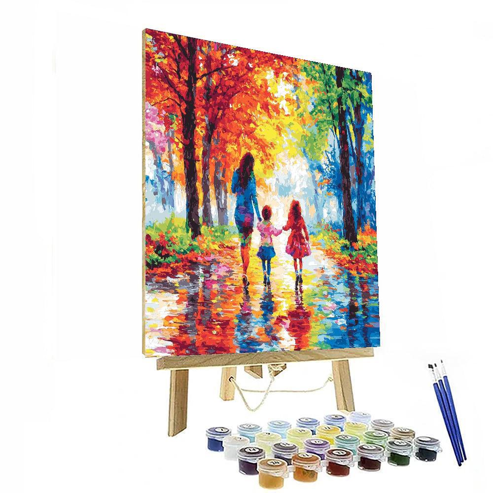 Mommy's Love Is A Rainbow Painting By Numbers Kit