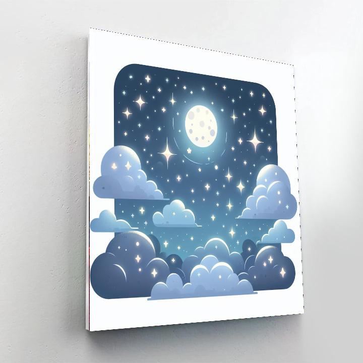 Celestial Nightscape Fantasy Paint By Color