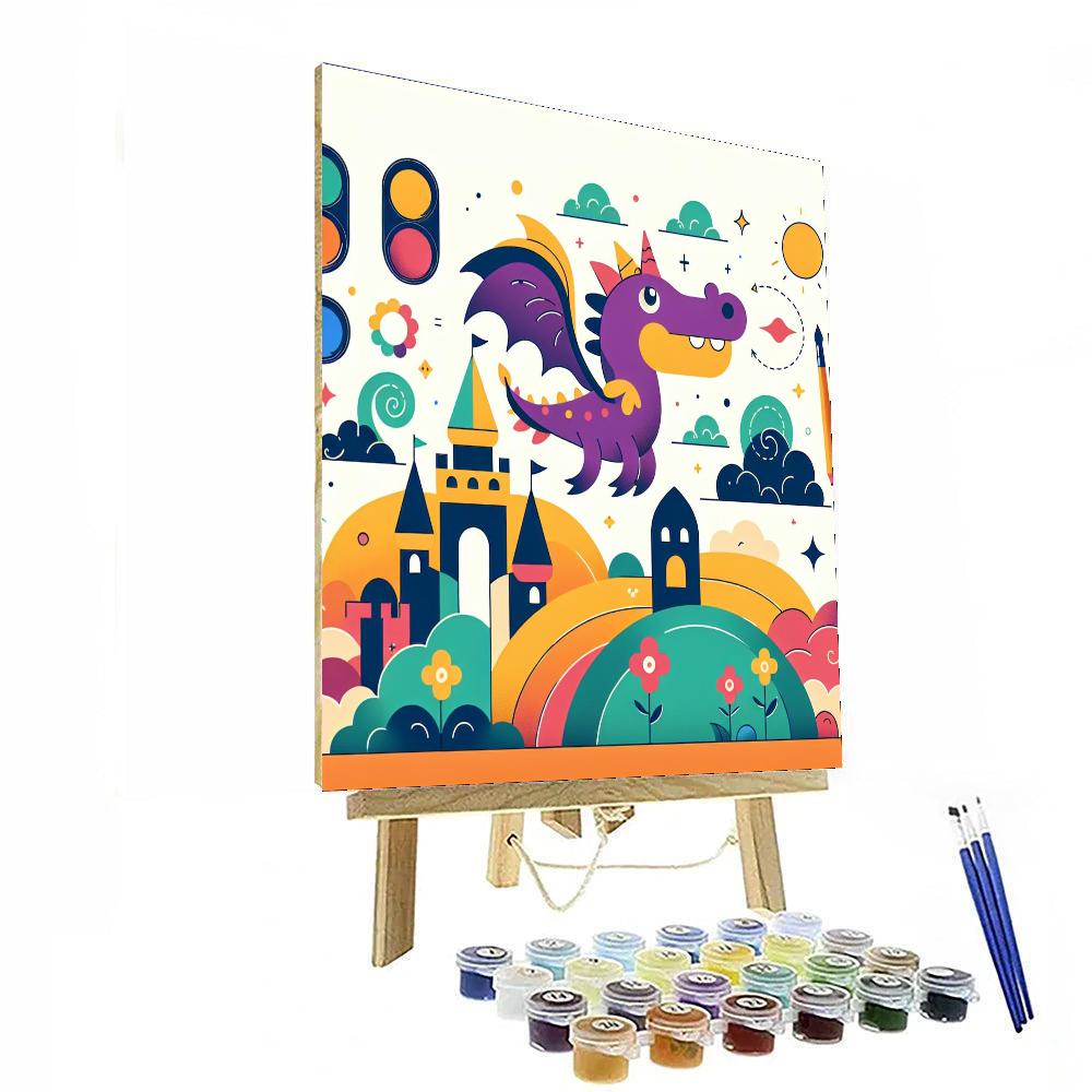 Mystic Dragon's Realm Painting By Numbers Kit
