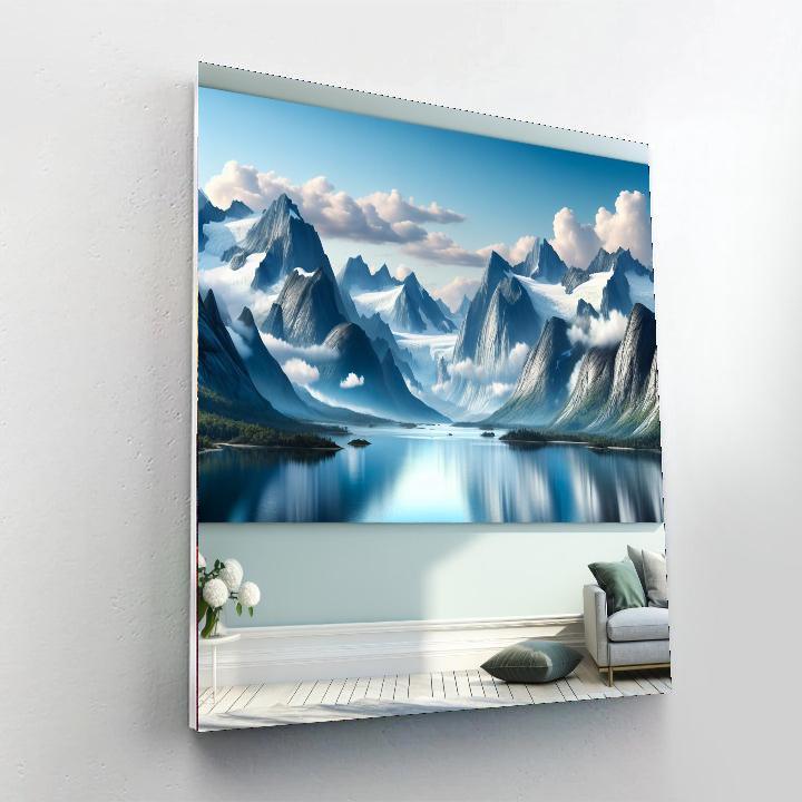 Majestic Northern Landscape Paint By Numbers Art