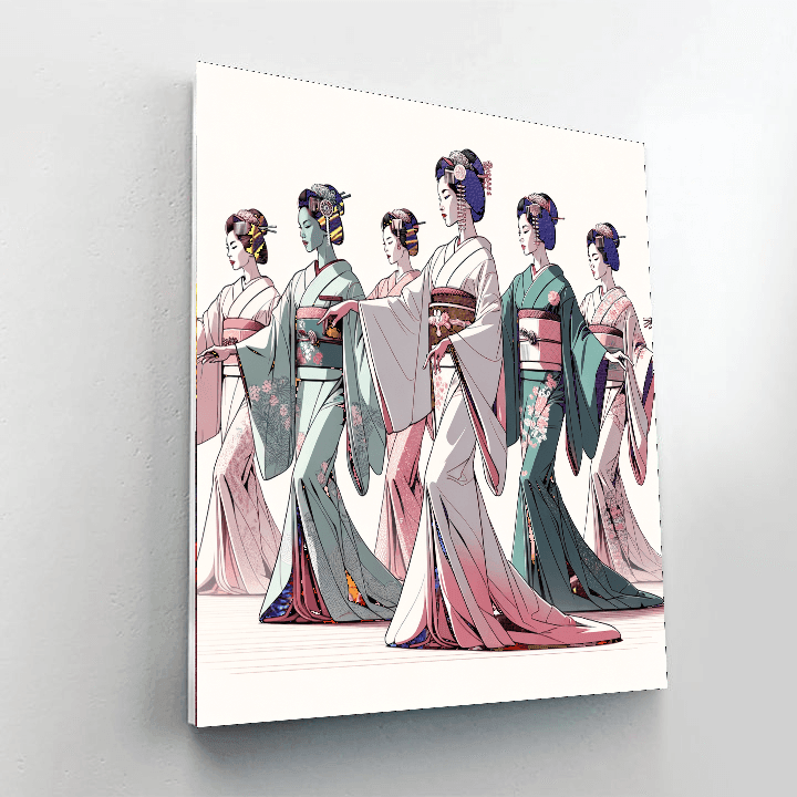 Gion Odori - Japan Painting By Numbers Kit