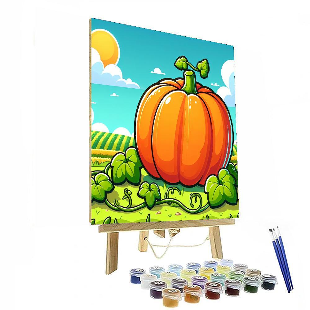 Gigantic Pumpkin Painting By Numbers Kit